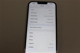 Apple iPhone 13 Pro Max 256GB White Smartphone - READ